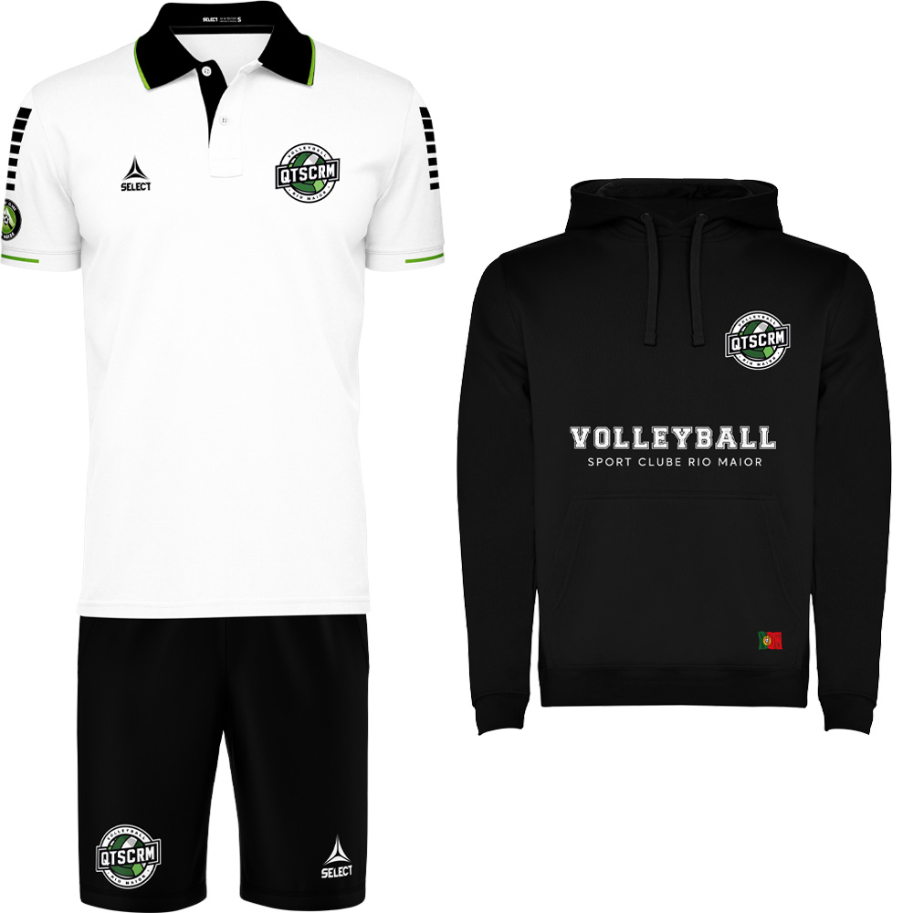 KIT SAIDA FEMININO BRANCO/PRETO